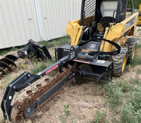 skid steer attachment rental kansas|tractor with trencher attachment rental.